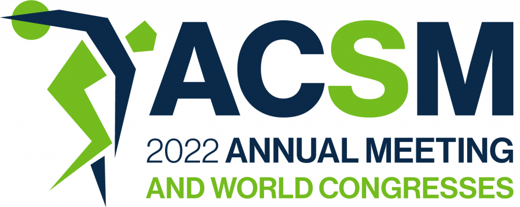 ACSM logo for the 2022 ACSM Annual Meeting & World Congresses
